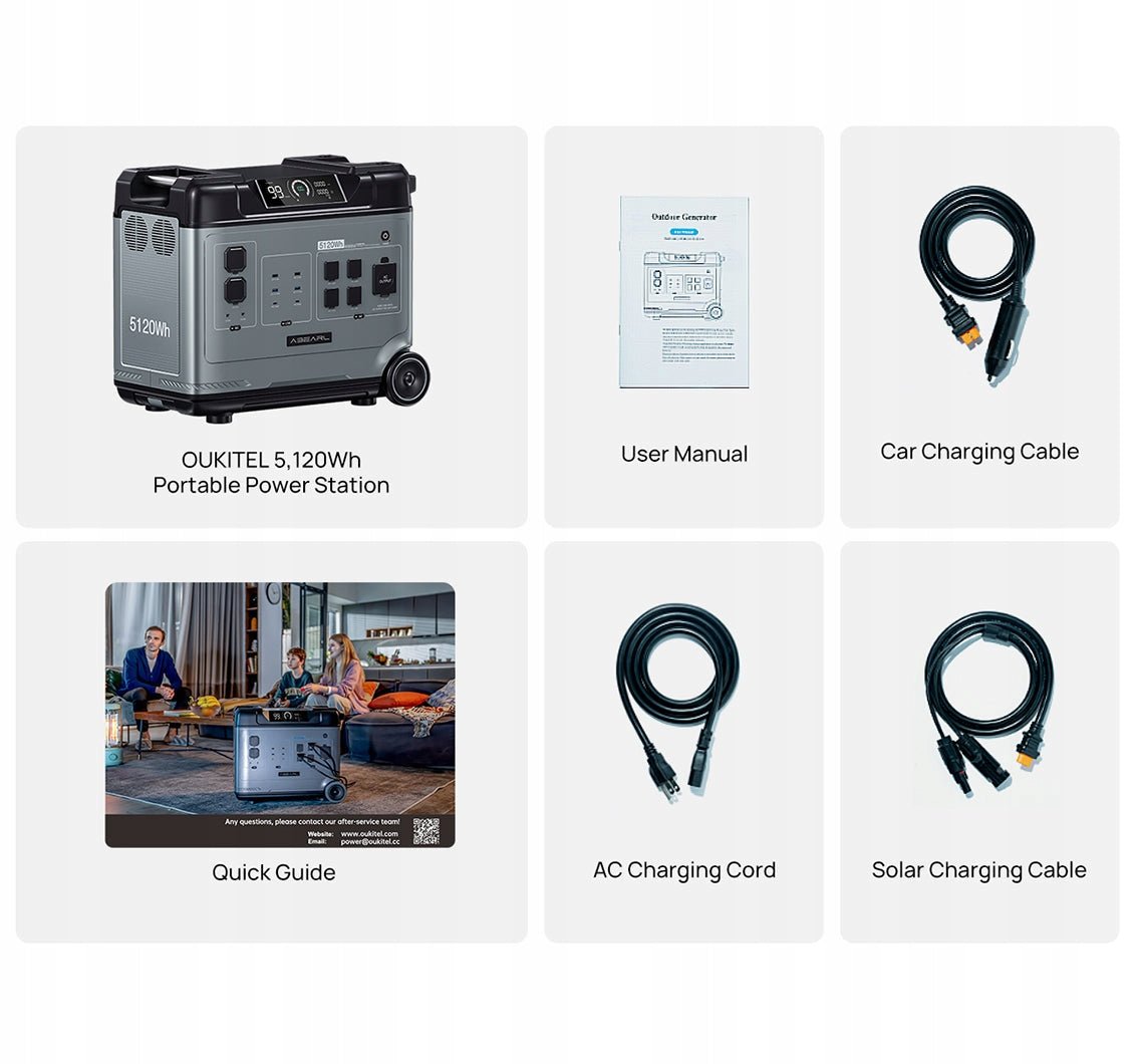 P5000E PORTABLE POWER STATION - Power Inverters - 754552392730