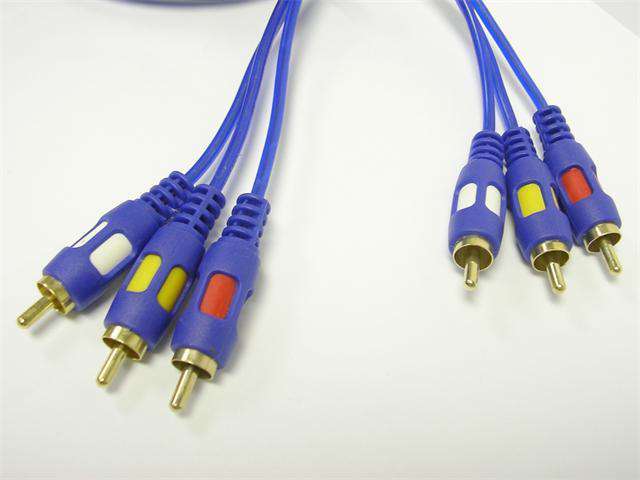 PATCHC 3X3RCAP7G - Audio / Video Leads -