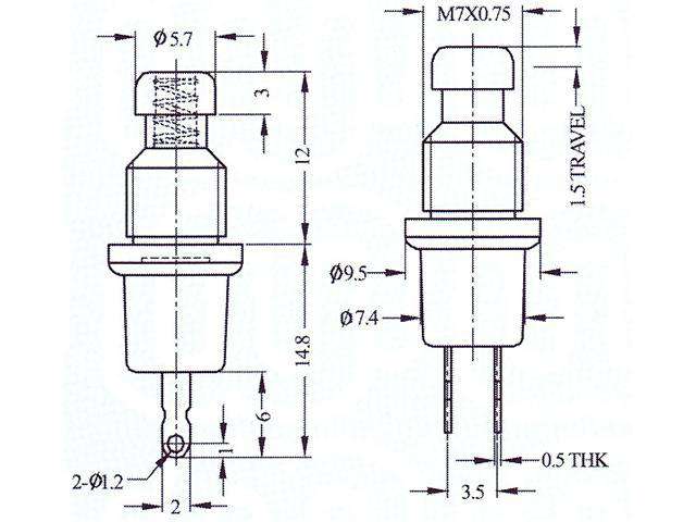 PB11C03 BLACK - Switches -