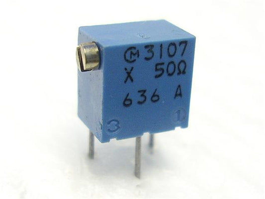 POT3107X - 1 - 50E - Potentiometers, Trimmers & Rheostats - 