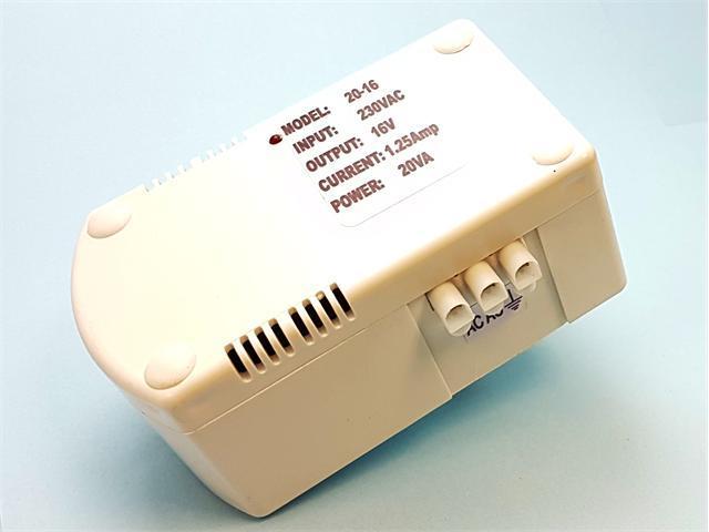 PSU 16VAC 20VA - 1,25A - Transformers - 