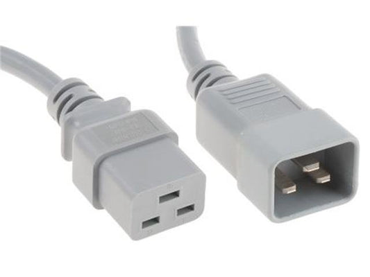 PWR EXT CAB IEC C19F - C20M 2M GY - Power Leads - 