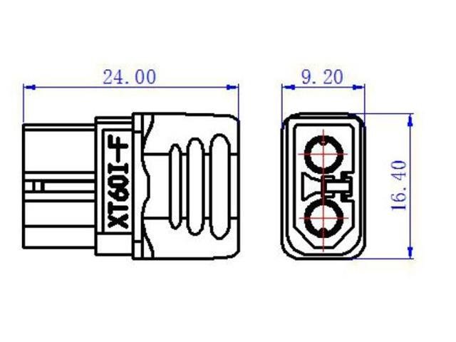 RC - XT60I - F/XT60IPW - M CONN PR - Power Connectors - 
