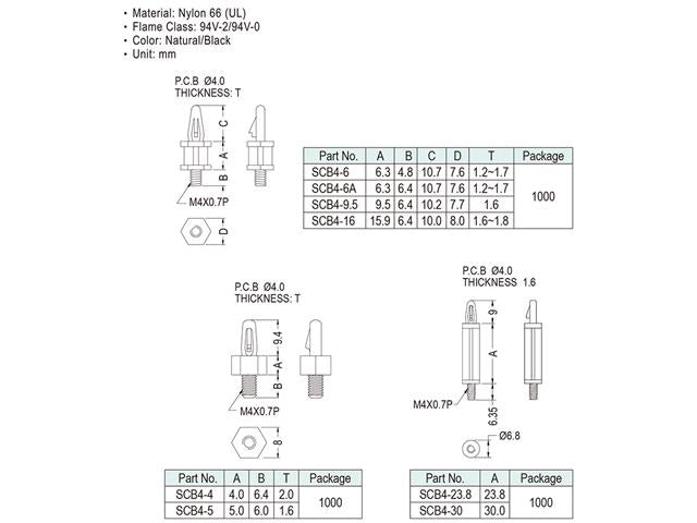 SCB4-16 - PCB Connectors -