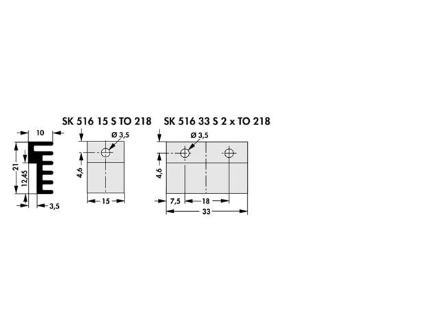 SK516 - 15STO218 - Heatsinks - 