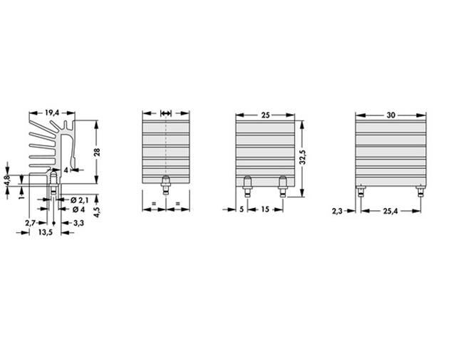 SK525-25ST - Heatsinks -
