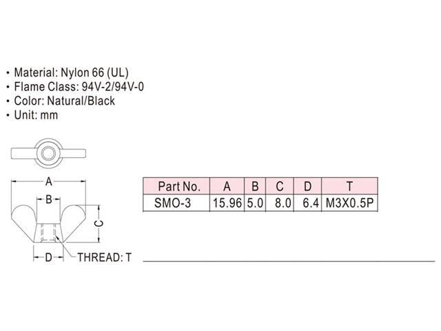 SMO-3 - Fasteners Hardware -