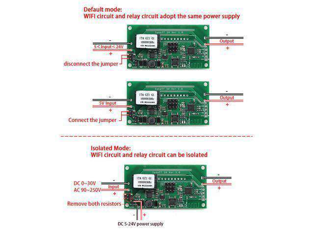 SONOFF SV WIFI AC&DC SWITCH - Home Automation -
