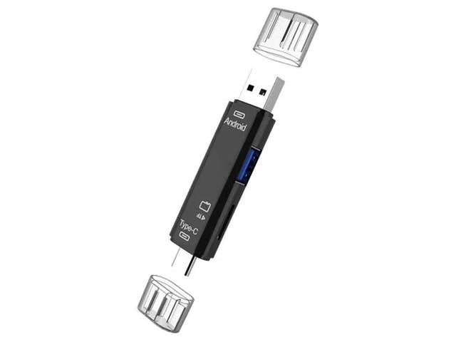 TYPE-C OTG CARD READER 3IN1 PST - Hard Drives & Storage Devices -