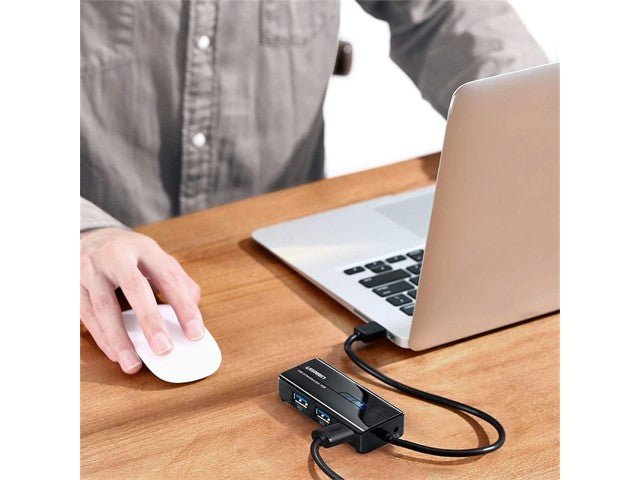 USB3.0 3PORT HUB WITH LAN PORT - USB Hubs, Adaptors, & Extenders - 