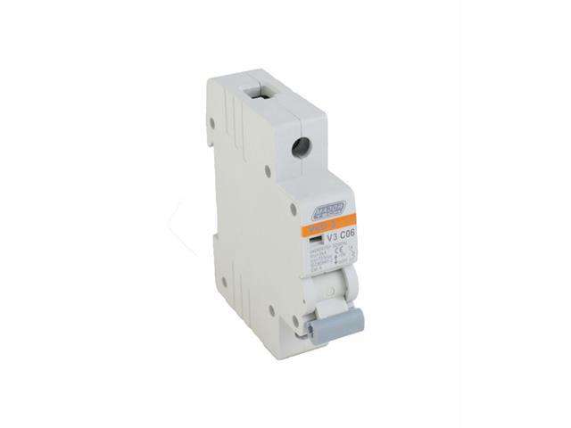Single Pole MCB C Curve Circuit Breaker V3C1P06