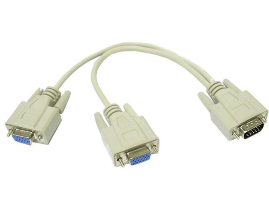 VGA SPLITTER CABLE DUAL #TT - HDMI / VGA / AV Converters - 