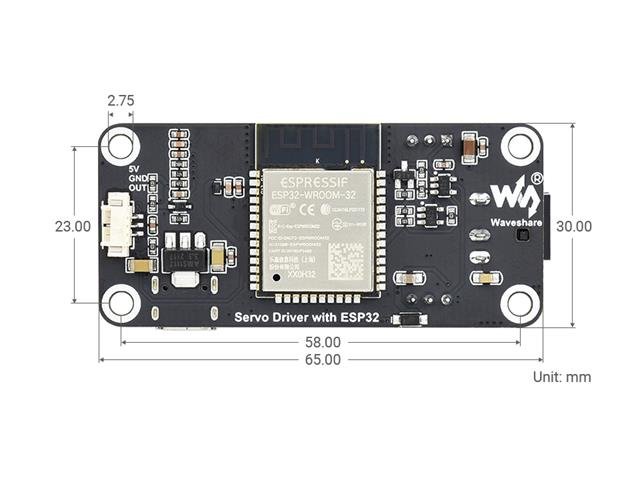 WVS ESP32 SERVO DRIVER EXP BOARD - ESP8266 & ESP32 Modules -