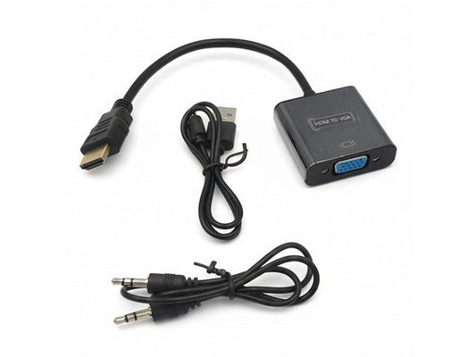 XFF HDMI - VGA CONVERTOR + AUDIO - Audio / Video Leads - 