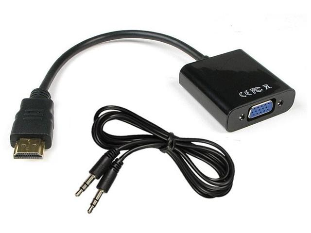 XFF HDMI - VGA CONVERTOR + AUDIO - Audio / Video Leads - 