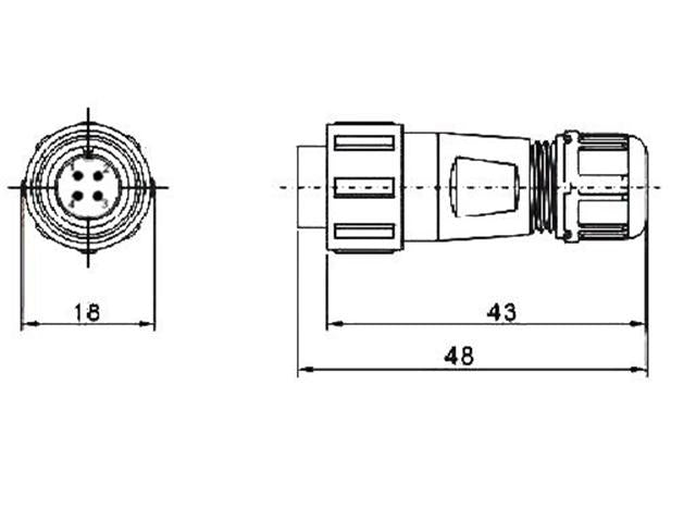 XY - CC130 - 4P - I - Circular Connectors - 