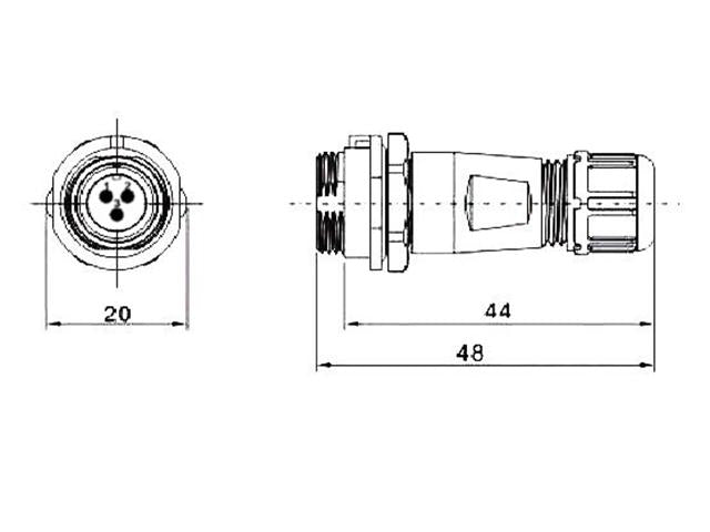 XY - CC131 - 3S - I - C - Circular Connectors - 
