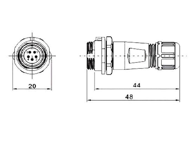 XY - CC131 - 5S - I - C - Circular Connectors - 
