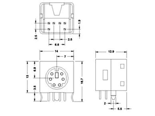 XY-MDIN155 - Computer Connectors -