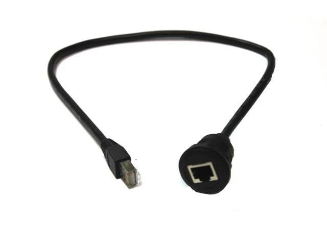 RJ45 Panel Receptacle Plastic Cordset - XY-RJ45PSF-2/40