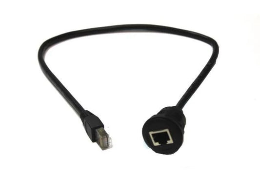 RJ45 Panel Receptacle Plastic Cordset - XY-RJ45PSF-2/40