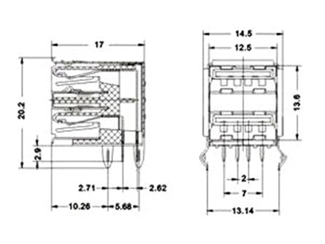 XY - USB153 - Computer Connectors - 