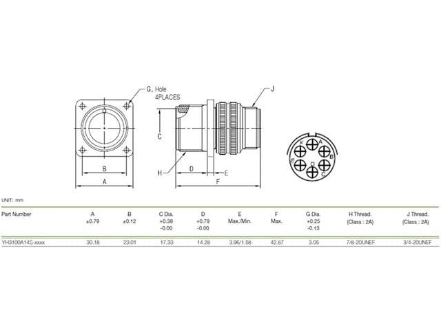 XY3100A - 14S - 6S - MIL - Spec / MIL - Type - 