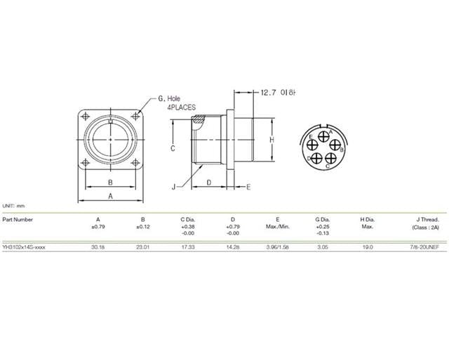XY3102A-14S-5P - MIL-Spec / MIL-Type -