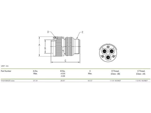 XY3106A-20-22P - MIL-Spec / MIL-Type -
