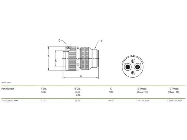 XY3106A-20-24P - MIL-Spec / MIL-Type -