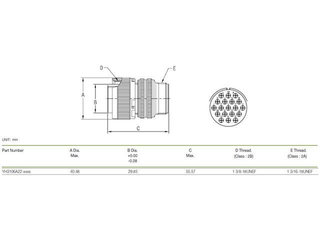 XY3106A-22-14P - MIL-Spec / MIL-Type -