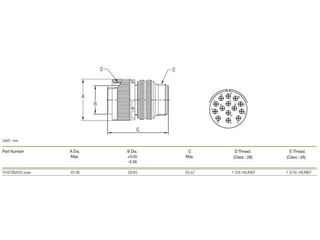 XY3106A-22-19P - MIL-Spec / MIL-Type -