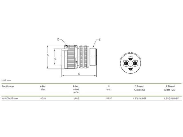 XY3106A-22-4P - MIL-Spec / MIL-Type -