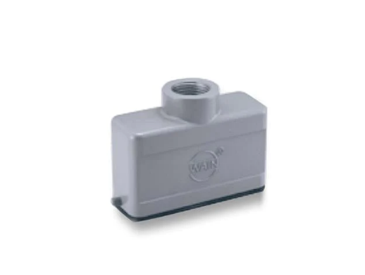 H16A-TE-2B-M20 - Hood Top Entry Metal w/2 Pegs For "16A" Ser. M20 IP65