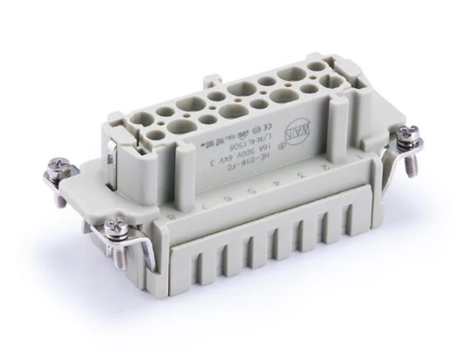 HE-016-FC -  Heavy-Duty Power Connections Han E 16-Pole Female Crimp Insert