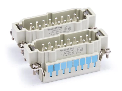 HE-016-MS B(17-32) - Heavy Duty Power Connectors MALE INSERT 32 POLE CAGE CLAMP