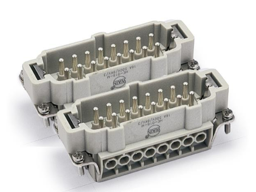 HE-016-M(17-32) - Heavy Duty Power Connectors HAN E 32P M SCREW SCREW TERMINATION