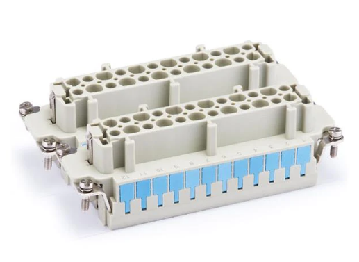 HE-024-FSB(25-48) - Han ES 48-Pole Female Insert with Cage Clamp Termination