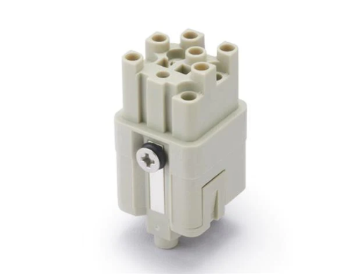 HQ-012/0-FC - 12+Ground Heavy-Duty Female Plug for Power Applications (Screw Terminals)