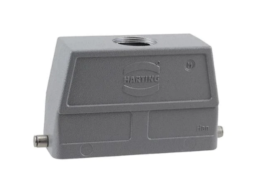W24B-TEH-2B-M32 WS - Hood Top Entry Hi Metal w/Sleeve -2 Pegs For "24B" Ser. M32 IP67
